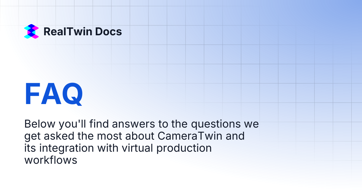 FAQ | RealTwin Docs